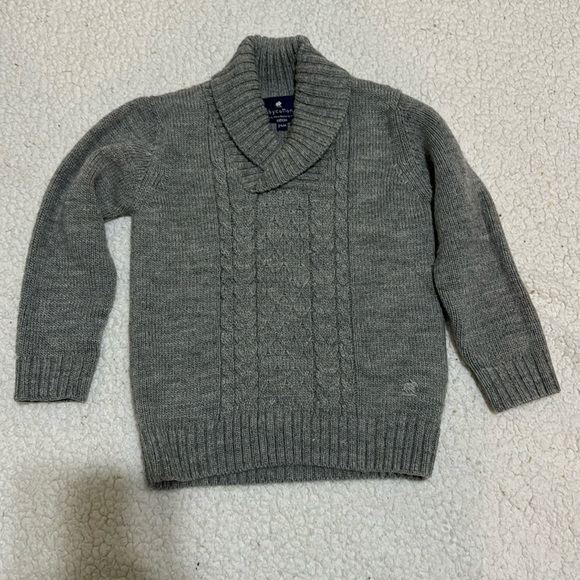 Babycottons Baby Gray Cable Knit Pullover Sweater Size 24 Months - Picture 1 of 4